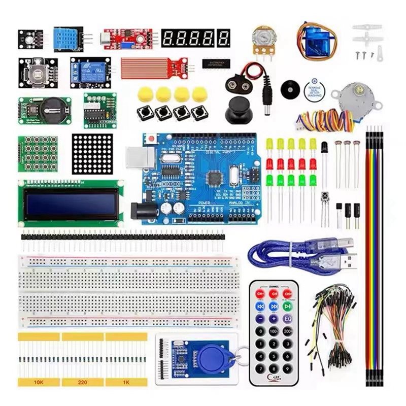Diy Electronics Box - مجموعة أدوات ABDE-RFID للمبتدئين لأردوينو UNO