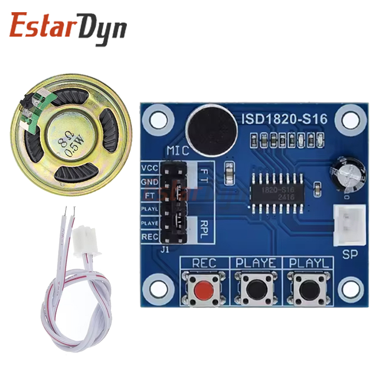 Diy Audio Electronics Kit - EstarDyn ISD1820-S16 وحدة التسجيل / ISD1820-S16
