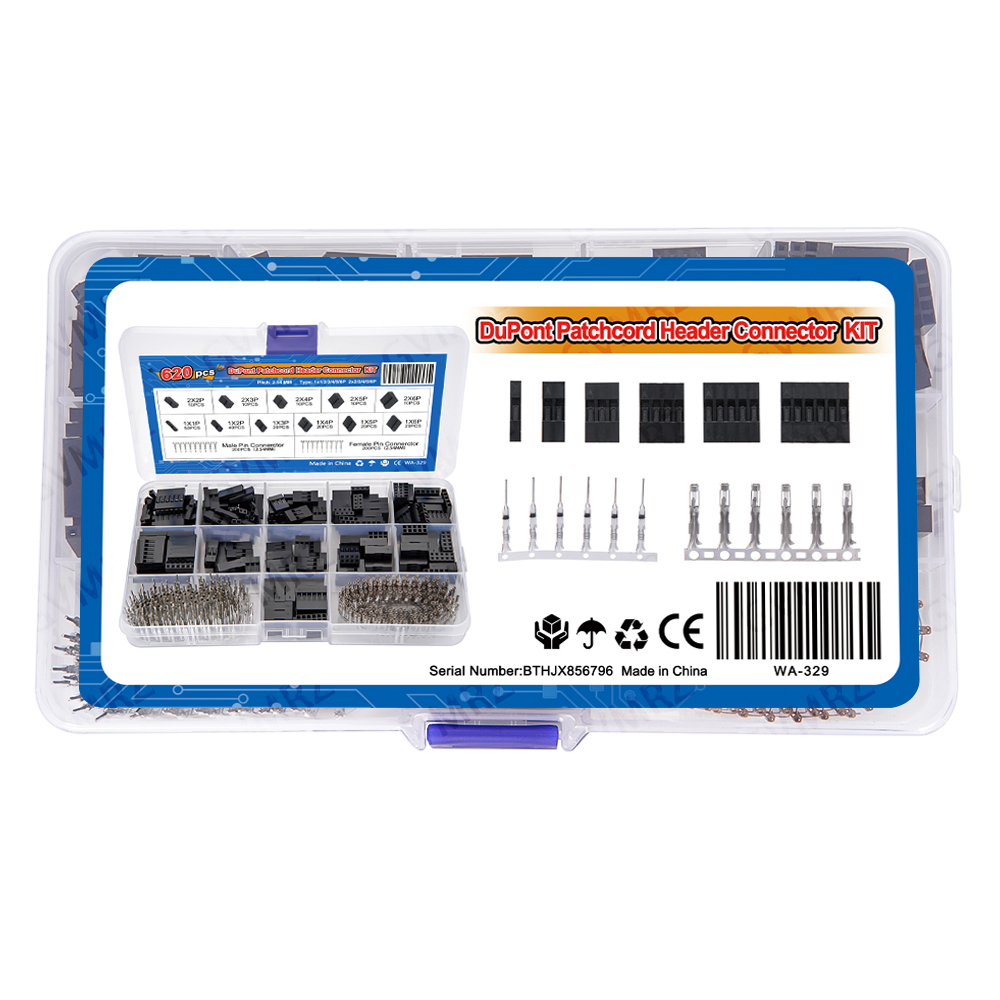 مجموعة موصلات DuPont تتكون من  - مراجعة Diy Electronics Project Kit وسعره