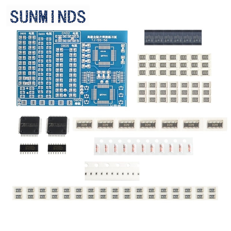 1 قطعة SMT SMD مكون لحام ممارس - مراجعة Diy Electronics Learning Kit وسعره