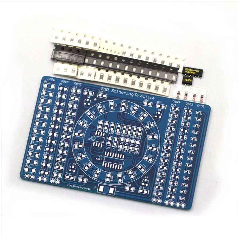 SMT SMD مكونات إلكترونية لحام  - مراجعة Diy Electronics Learning Kit وسعره