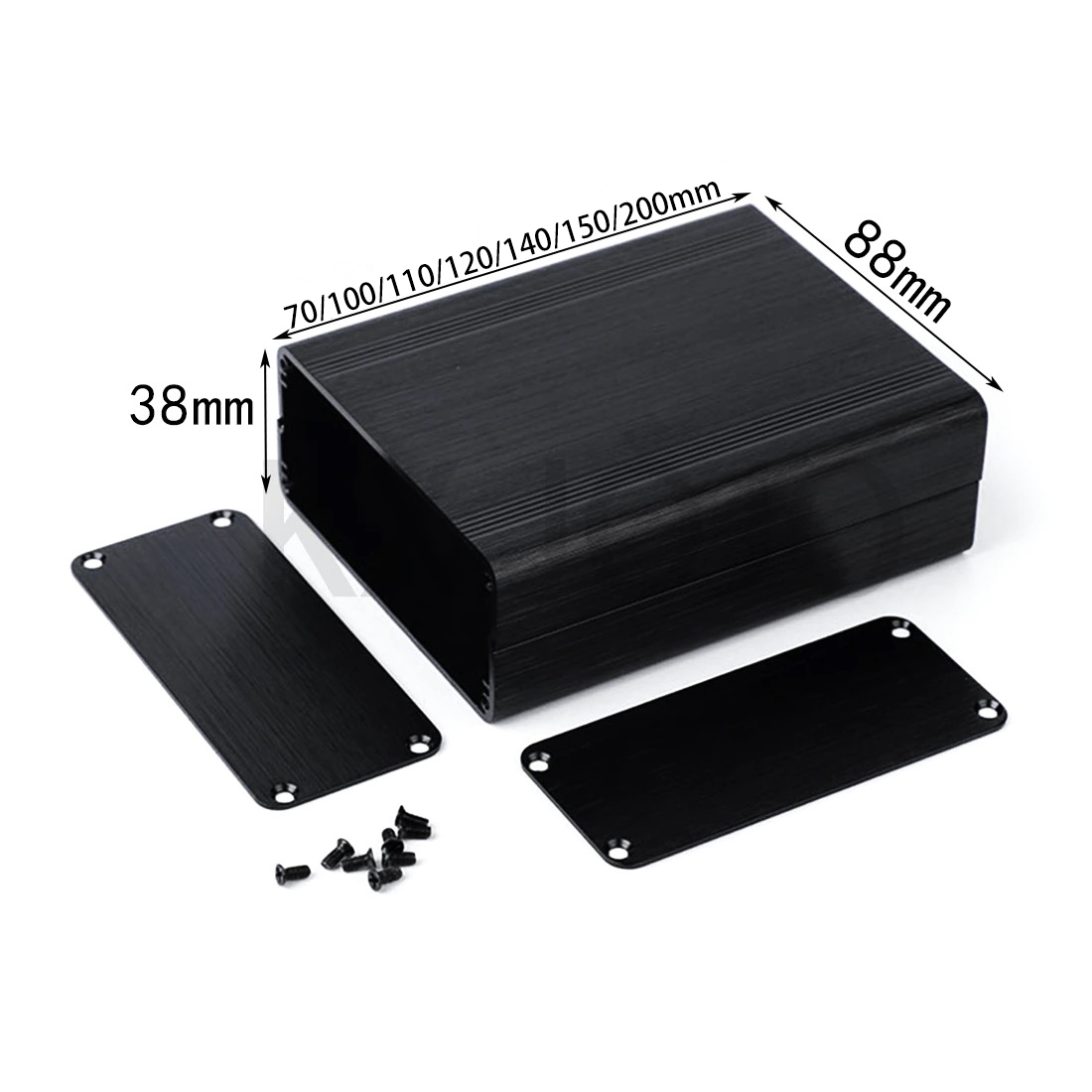غلاف ألومنيوم 1 قطعة 88*38*100 - مراجعة Diy Electronics Box وسعره