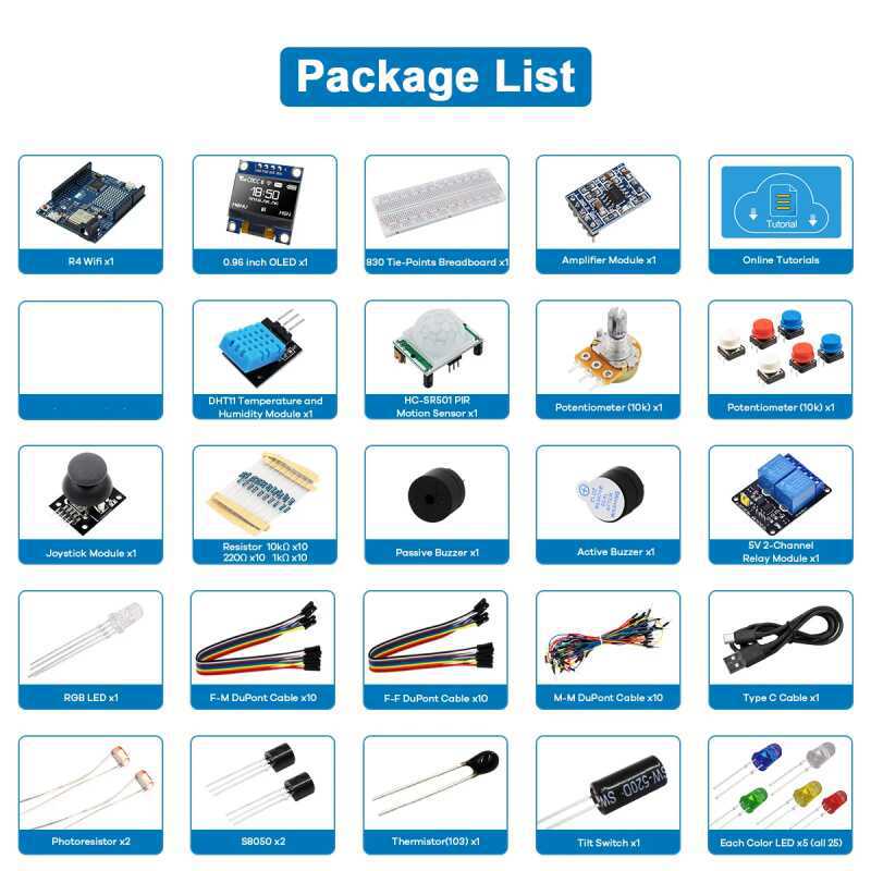 مجموعة أدوات تطوير UNO R4 المت - مراجعة Diy Electronics Project Kit وسعره