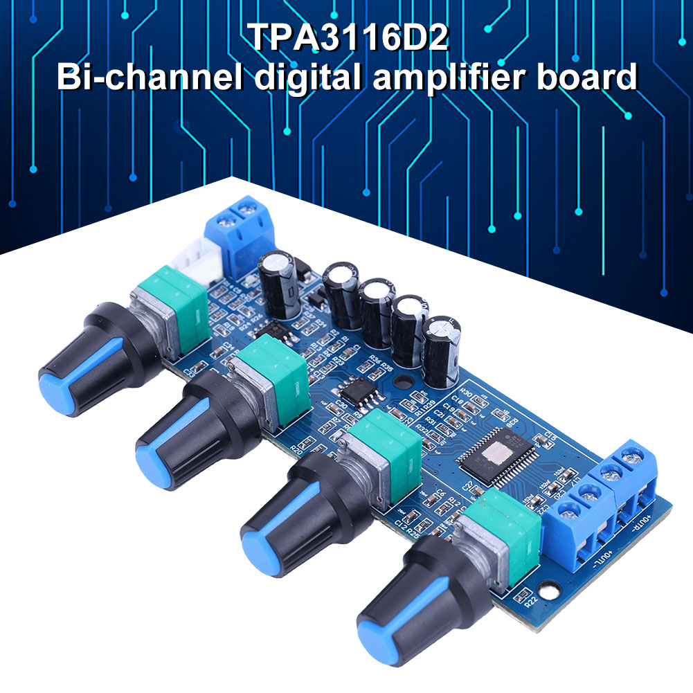 وحدة مضخم الصوت الرقمي TPA3116 - مراجعة Diy Audio Electronics Kit وسعره
