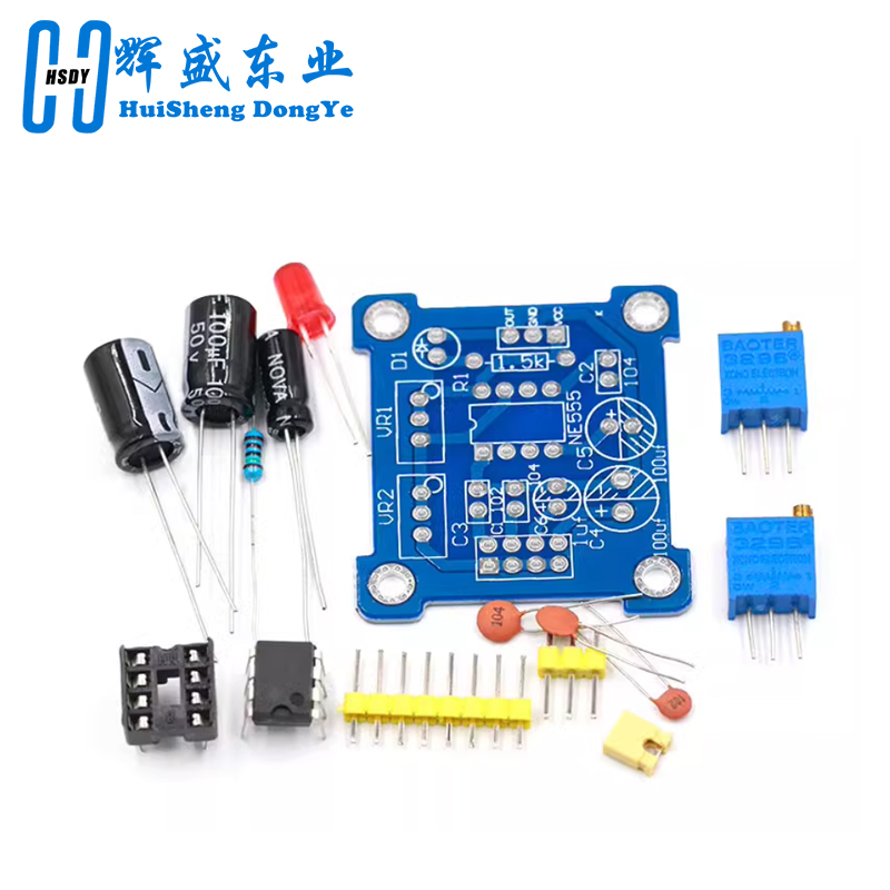 NE555 مولد نبضات نبض كاتب دورة - مراجعة Diy Audio Electronics Kit وسعره