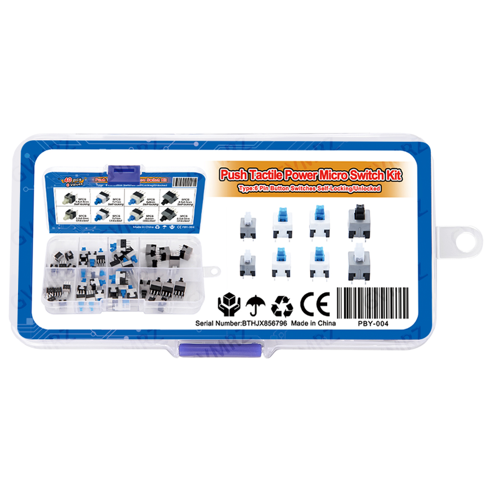 مجموعة مفاتيح صغيرة تعمل بالضغ - مراجعة Diy Electronics Project Kit وسعره
